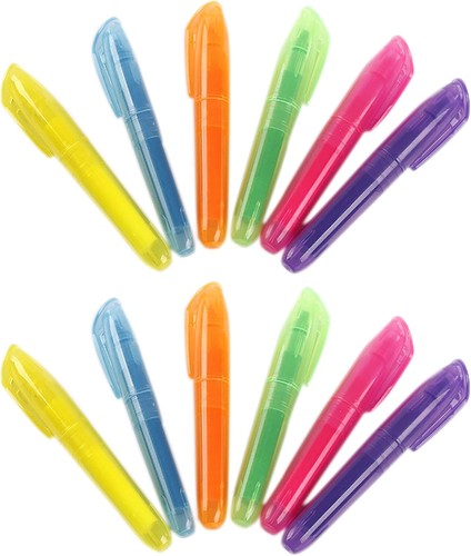 12pcs mini highlighters pen - 12pcs,